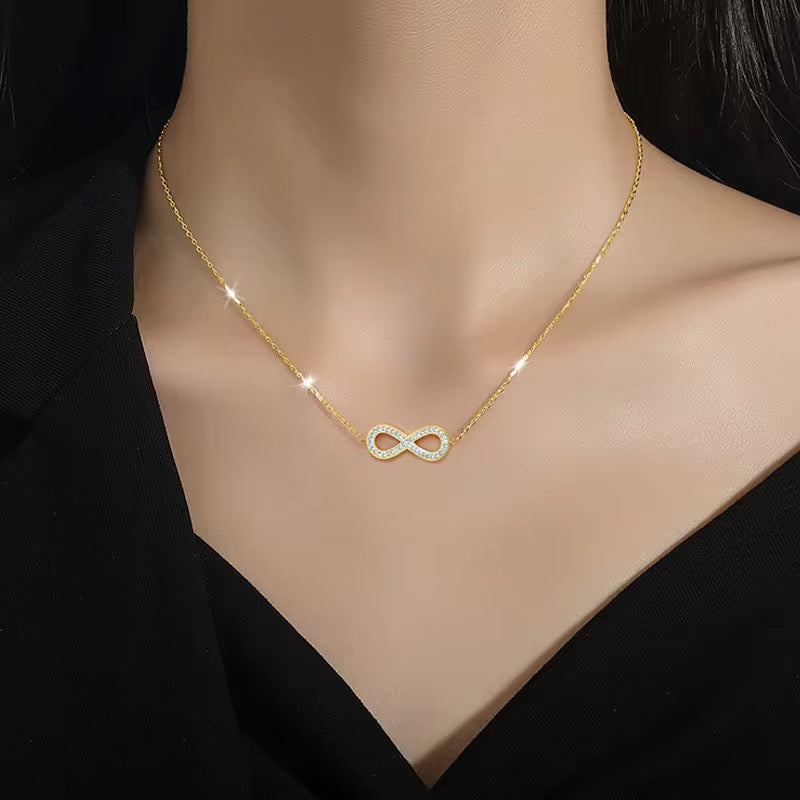 Collier pendentif infini_or plaqué