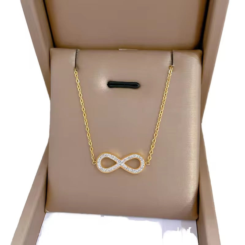 Collier pendentif infini_or plaqué
